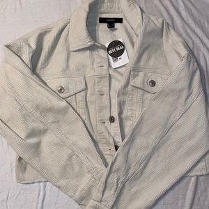 Forever 21 crop corduroy crop jacket